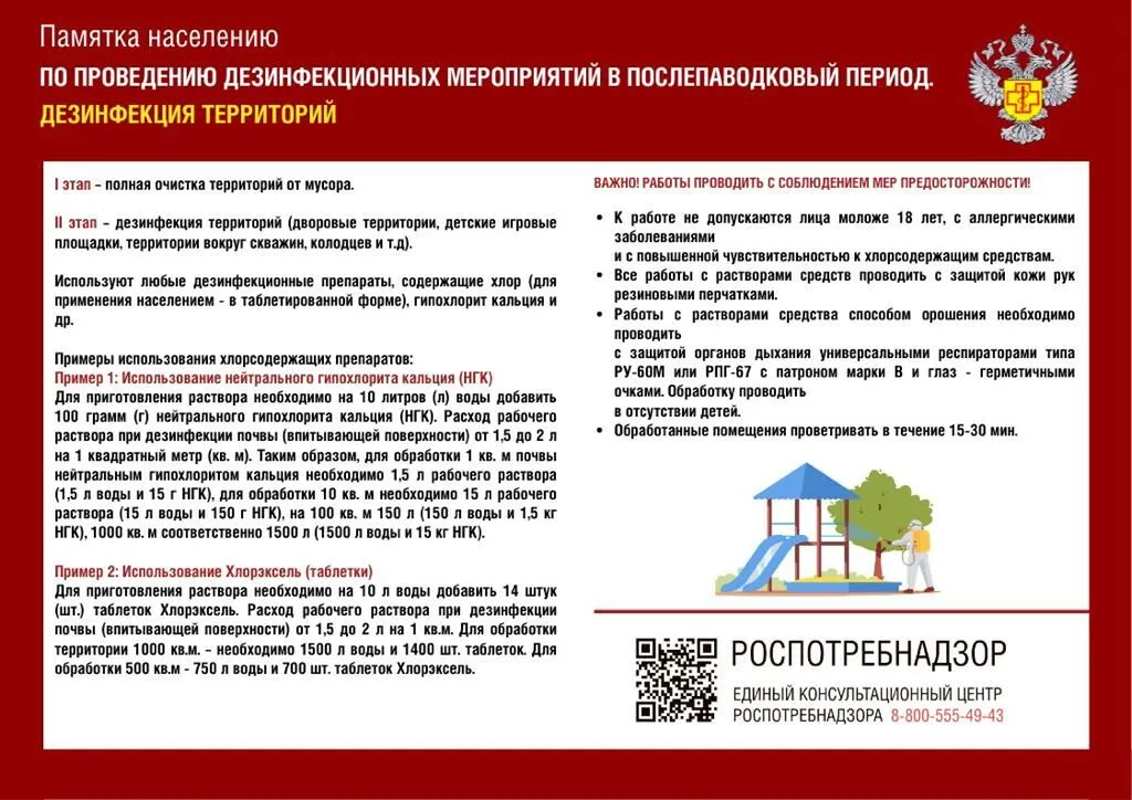 Дезинфекция территорий